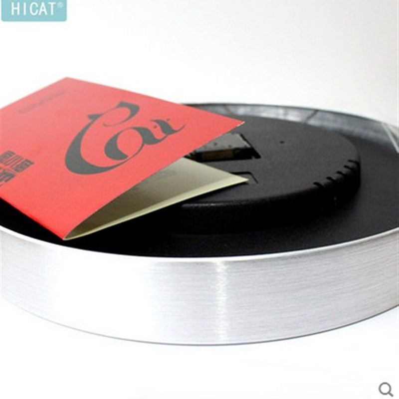 金属钟面 12寸时尚o挂钟卧室客厅办公静音时钟表简约创意石英壁钟