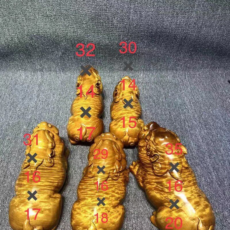 名贵金丝楠木貔貅小叶实木水波纹招财摆件转运工艺品收藏送礼佳品