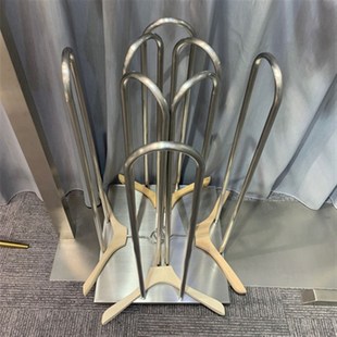 定制服装 店专用收纳整理神器可移动金色不锈钢展示货架收纳衣架子