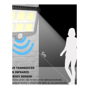 Wall-Light Garden-Lamp Motion-Sensor Solar Outdoor Waterproo