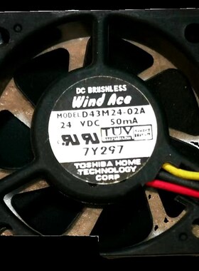 全新原装安川变频器G7F7专用风扇24V 50mA D43M24-02A D43M24-01A