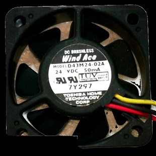 02A 全新原装 D43M24 50mA 01A 安川变频器G7F7专用风扇24V