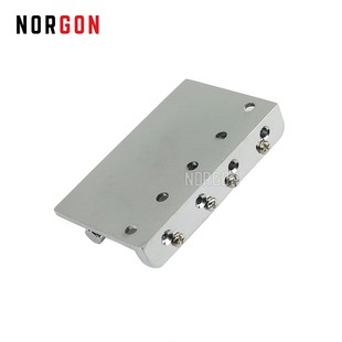 Norgon 4-String Electric Bass Guitar Bridge Black and Silver