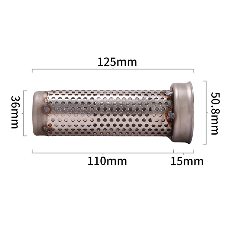 摩托跑车踏板适用改装51mm通用排气管消声器消音塞低沉消降音尾段