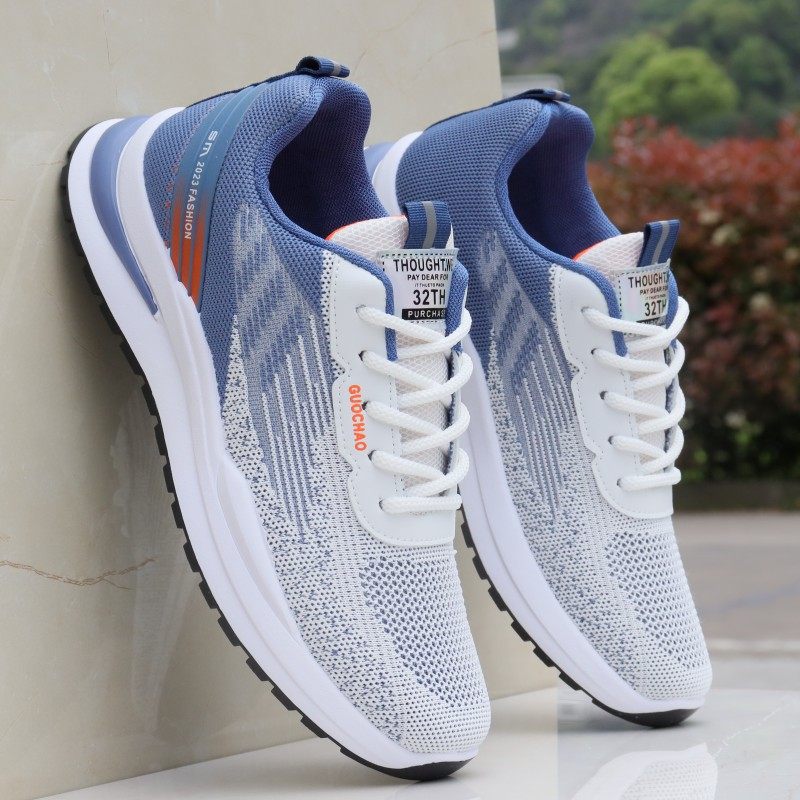 男鞋2023夏季新款防臭网面透气跑步鞋轻便男士休闲鞋子男款运动鞋