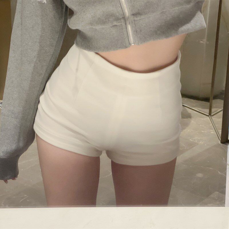 黑色高腰b西装短裤女秋冬款外穿休闲裤