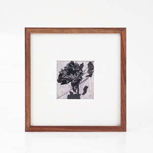 黑胡桃实木摆台装裱相框洗照片7寸8寸10寸A4简约木质斜边正方打印