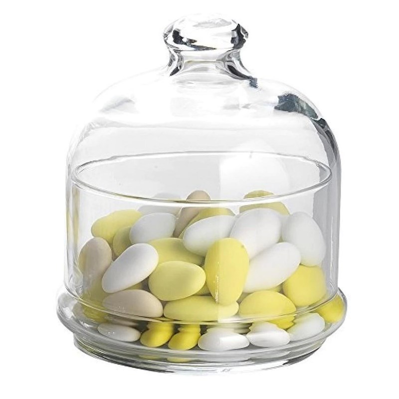 4 pcs Plate Glass Lid Bowl Kitchen Sugar Coffee Jam Honey Cr