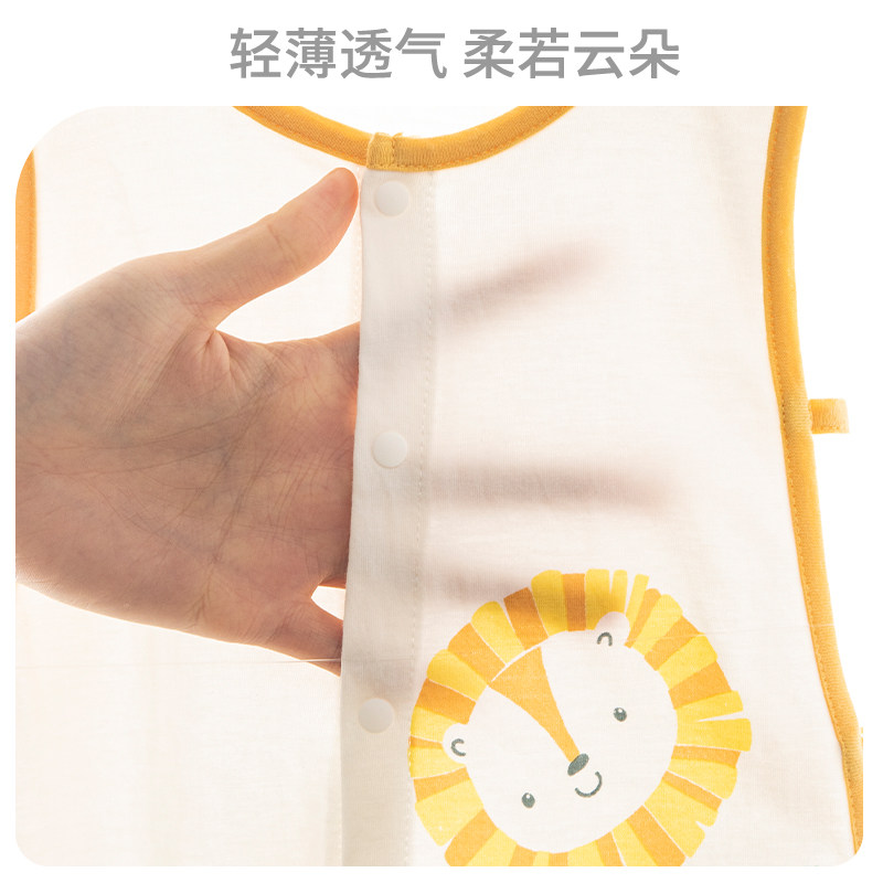 工厂销婴儿琵琶衣超薄款夏季新生儿连体衣服宝宝R无袖背心哈衣爬