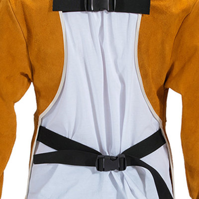 速发105cm Leather Welding Apron Flame Retardant Long Sleeve