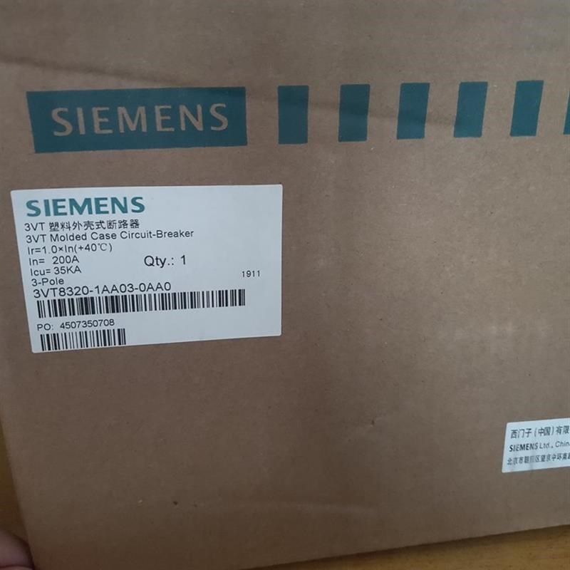 塑壳断路器3VT电216-1AA03-0AA0 8A160A 3P 35k流原装正品