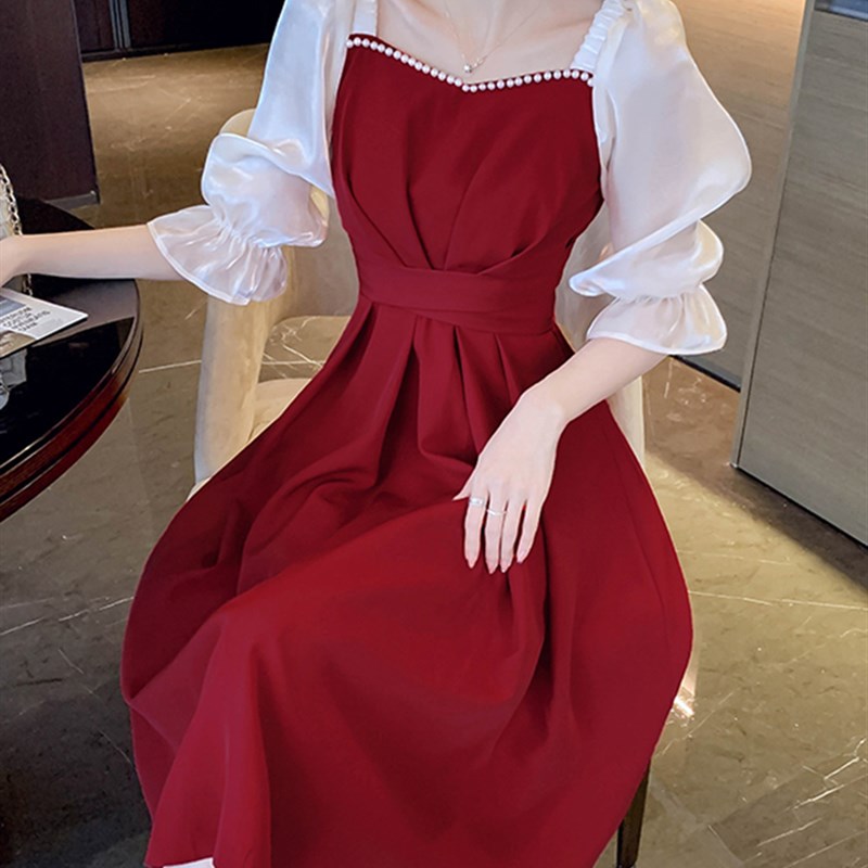 敬酒服新娘平时可穿春夏季结婚礼服订婚宴回门小个子晚礼服连衣裙