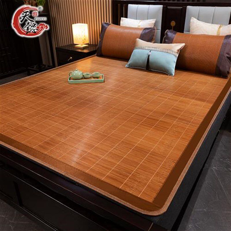 夏季1.2m凉席定做1米8家用1.5竹席1.35直筒草席2米长席子定制