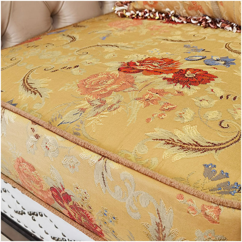 美式乡村沙发罩笠定做田园花朵中式沙发套布艺全包万能全盖防滑金