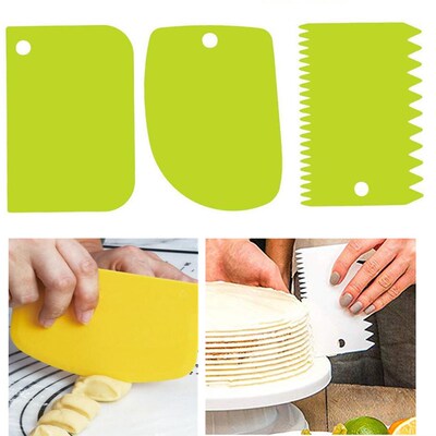 热销3PCS/Lot Dough Cake Cutter Slicer Spatula for Cake Cream