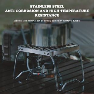 Steel nPar Holder Mini Grills shaped StaiBlesB Stove sBQ