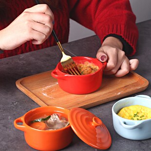 Hot Mini Ceramic Soup Stock Pot With Cover Kids Children Ste