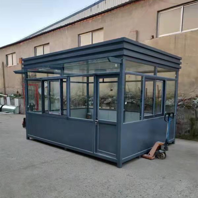 钢结构岗亭幼儿园门卫值班室户外移动小区保安室停车场收费亭厂家