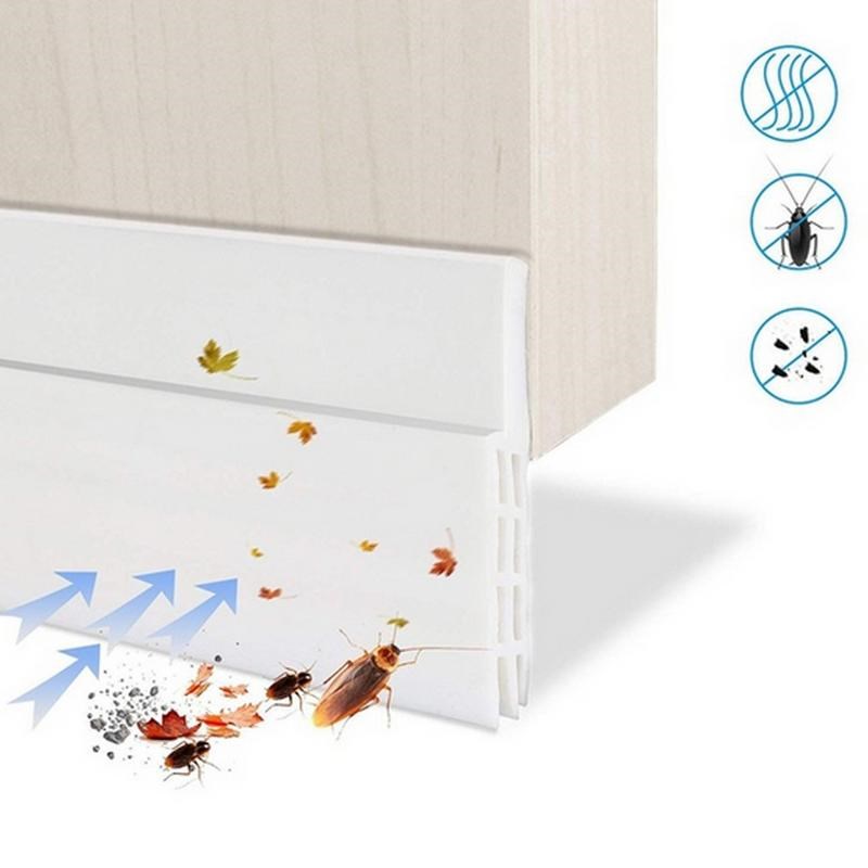 Door Sweep Weather Stripping Soundproof Rubber Bottom Seal S