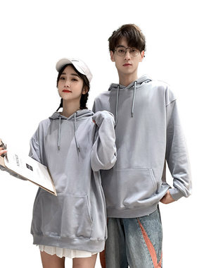 卫衣定制b印字logo刺绣团队工作服图案纯棉班服校服春秋连帽衫外