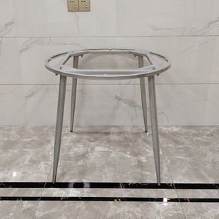 现货铁艺茶几架餐桌桌腿支架圆形火锅桌简约岩板小边几桌脚底座