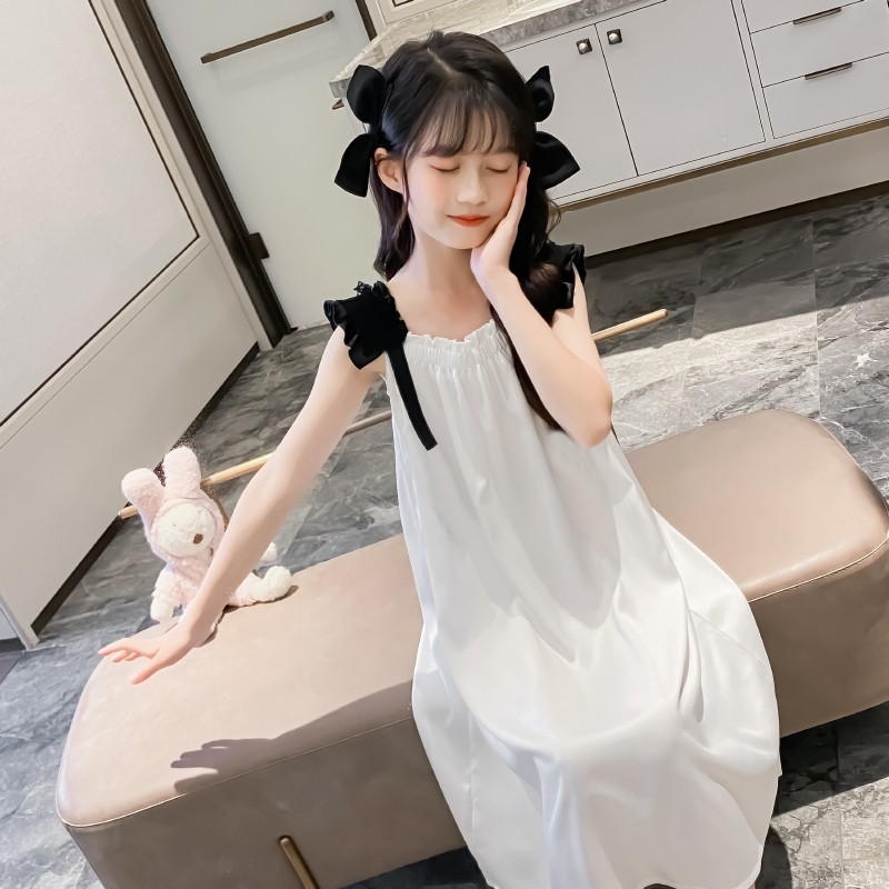 女童睡衣夏季公主风儿童睡裙薄款夏天小孩冰丝家居服大童吊带裙子,童装/婴儿装/亲子装,家居裙/睡裙,淘宝优惠券,粉丝福利购,淘宝优惠卷