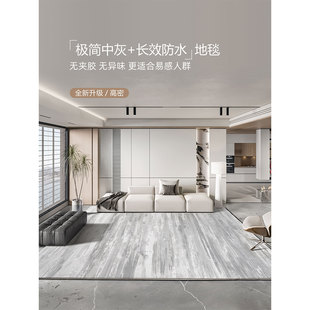 新品 极简高级感轻奢防水免洗Y可擦床边毯 大宅地毯客厅新款 意式