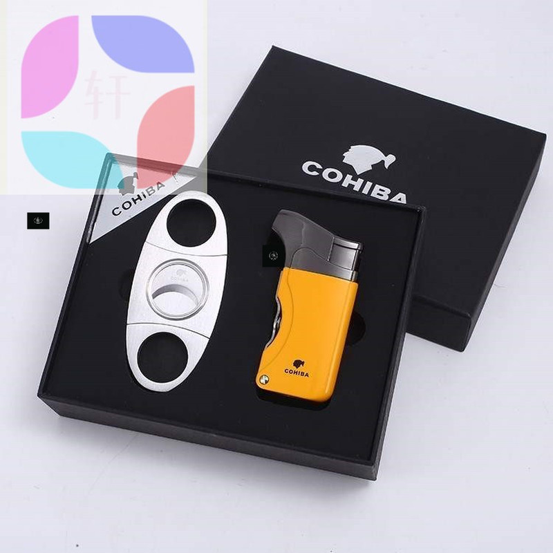 推荐COHIBA Cigar Cutter Scissors Lighter Suit Cigar Gift Set ZIPPO/瑞士军刀/眼镜 雪茄剪/刀 原图主图