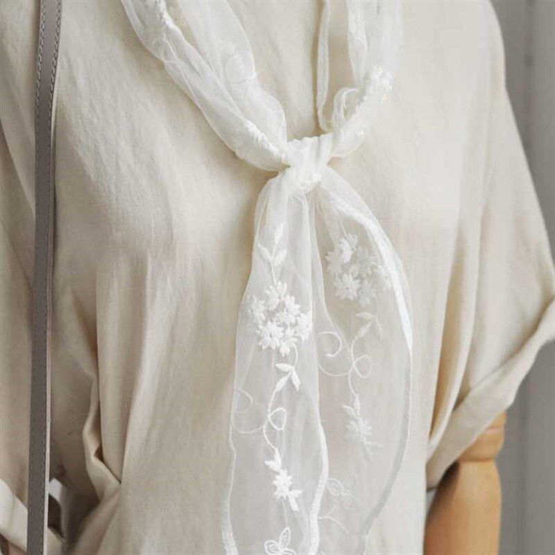 蕾丝三角巾成人纱巾女夏天轻薄围巾小领巾长条黑色白色刺绣小丝巾,服饰配件/皮带/帽子/围巾,围巾/丝巾/披肩,淘宝优惠券,粉丝福利购,淘宝优惠卷