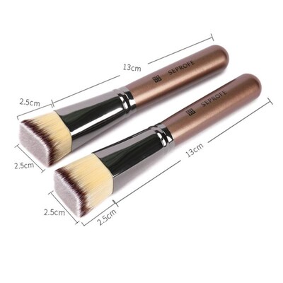 1pc Professional Foundation Makeup Brushes Tilt Flat head me