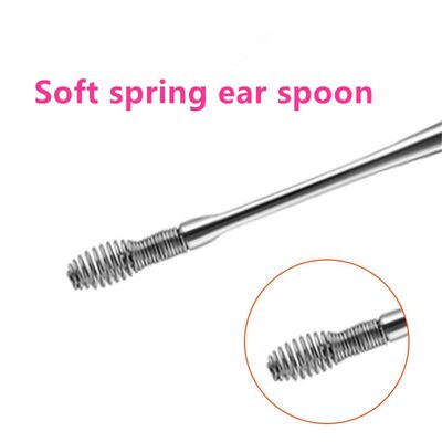 Wax-Remover-Set Ear-Cleaner-Kit Earpick Ear-Spoon Spiral Por