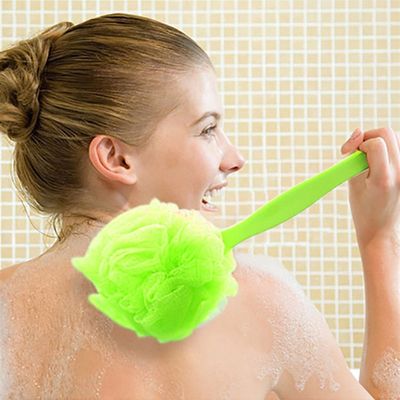 推荐Hanging long handle super soft bath brush colorful bath