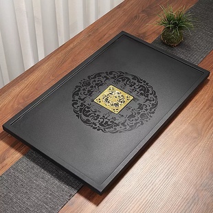 40+37+2乌金石茶盘定制嵌入式茶桌家用中间面板更换内嵌石板茶台