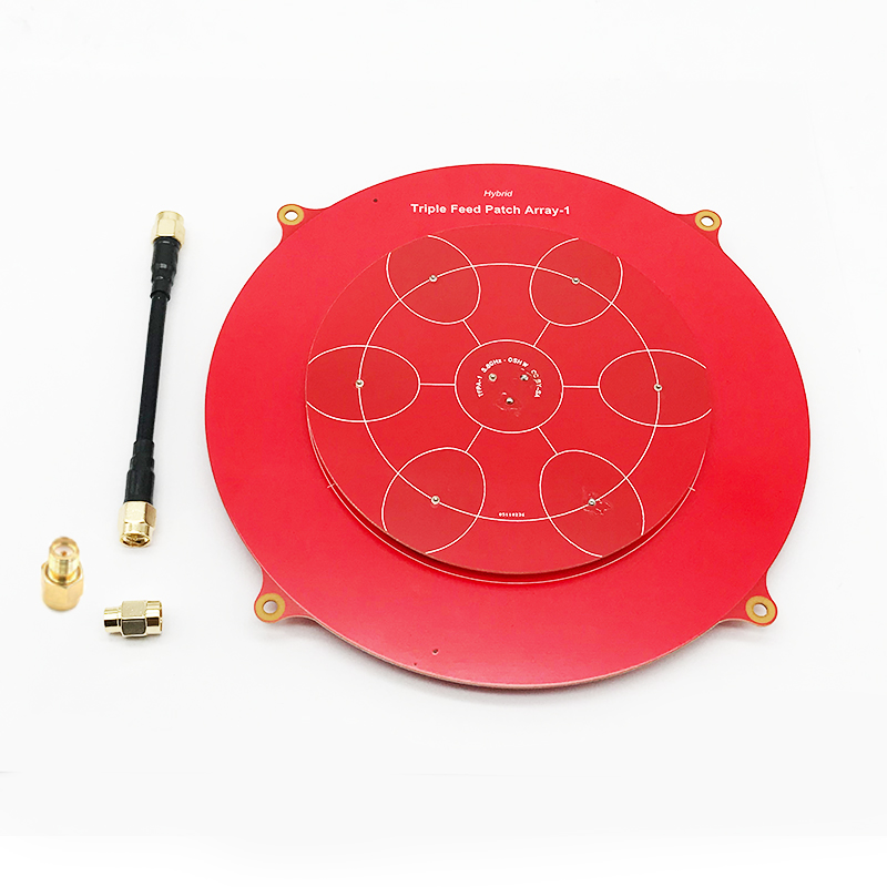 150mm Triple Feed Patch 5.8GHz 14dBi Pagoda Array FPV Antenn 3C数码配件 云台图传设备 原图主图