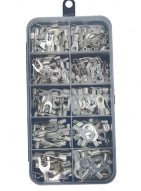 冷压裸端子OeT/UT开p线接子 电线连接器 圆型叉形端线耳 铜压接口