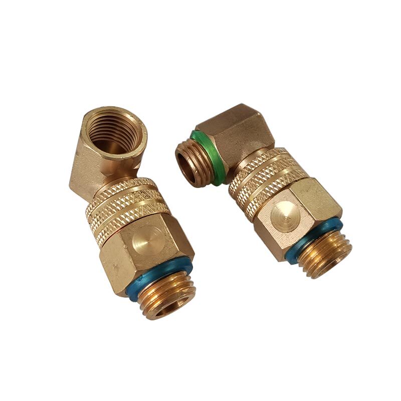 农用打药机配件卷管架90度接头 绕管机活接头360旋转打药管铜接头