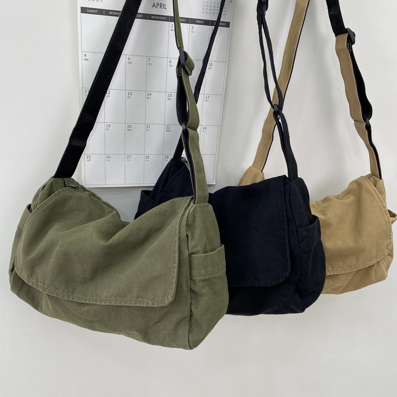 日系水洗帆布包慵懒风垂感斜挎包女文艺上课差包休闲单肩包男,箱包皮具/热销女包/男包,时尚帆布包,淘宝优惠券,粉丝福利购,淘宝优惠卷