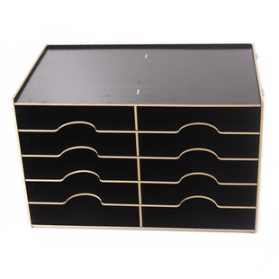 木质多层文件架 A4纸办公用品整理收纳架子文件夹学生桌面置物架