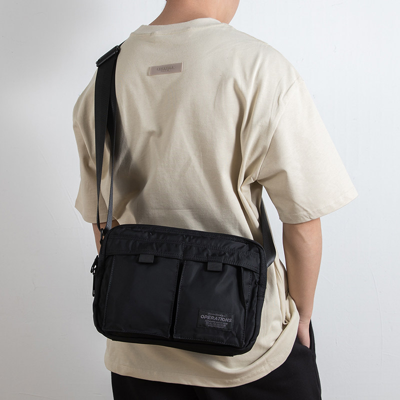 日系方形横款单肩包多口袋实用休闲邮差包男士斜挎包潮流通勤男包,箱包皮具/热销女包/男包,男士包袋,淘宝优惠券,粉丝福利购,淘宝优惠卷