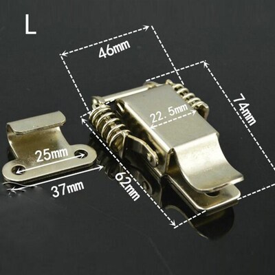 s/L iron double spring buckle ,Wooden box Toolbox ,Heavy dut