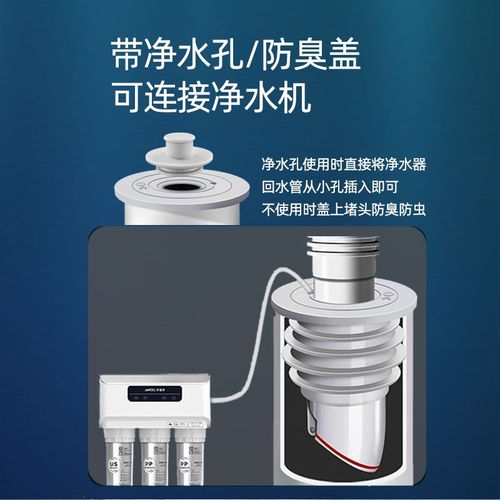 下水管道防臭密封塞堵口器厨房洗衣机排水管5075硅胶圈防返臭神器