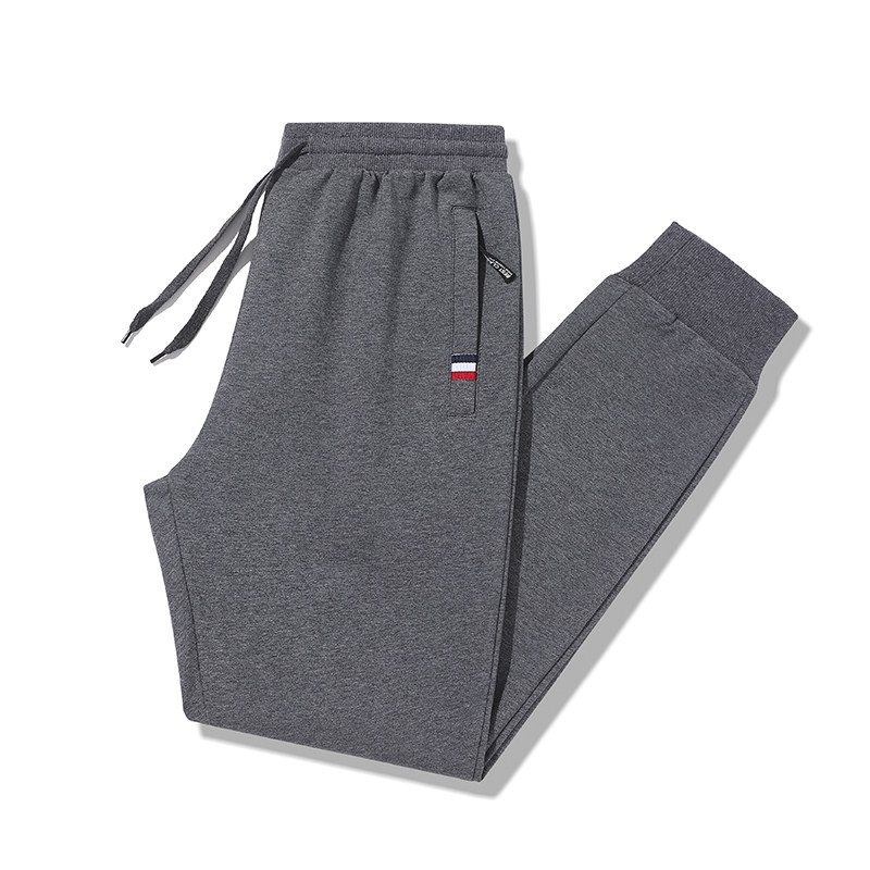 男士休闲裤春秋季高端运动裤男宽松灰色卫裤男夏季薄款束脚长裤子