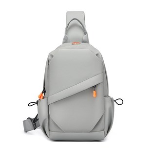 胸包男2024新款高级感牛津布运动骑行防水多功能小号单肩斜挎包潮