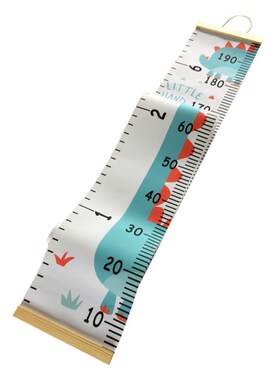 Hanging Canvas Height  Kids Growth Chart Wall Decor Ruler Wi