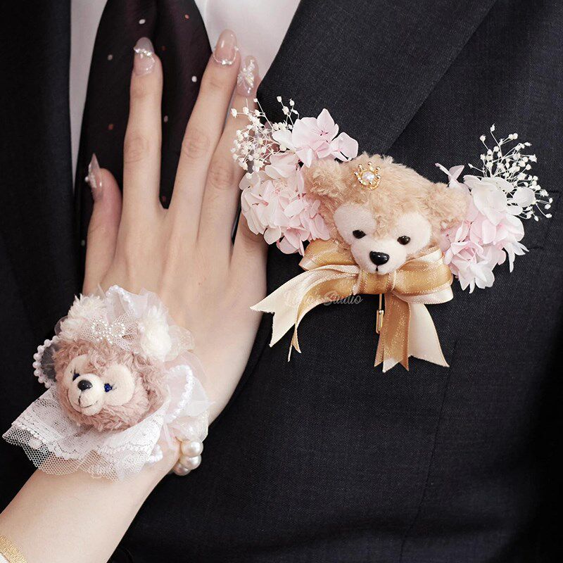 婚礼新娘手腕花新郎胸花可爱高级感伴娘姐妹团配饰结婚装饰品好物