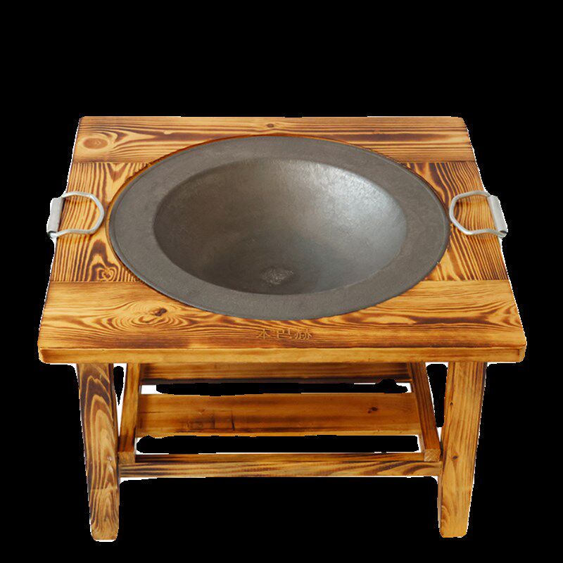 老式铸铁农村烤火盆炭火盆取暖烤火炉中式庭院碳盆烧烤架围炉煮茶