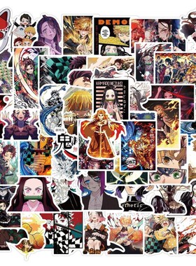 10/30/50Pcs Anime Demon Slayer Sticker Aesthetic Kimetsu No