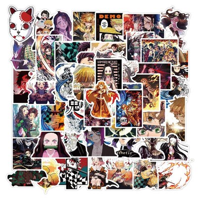 10/30/50Pcs Anime Demon Slayer Sticker Aesthetic Kimetsu No