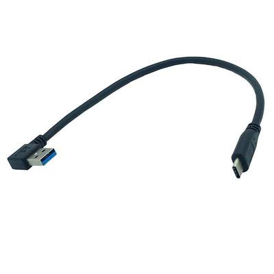 速发90 degree Left Angle USB 30 (TypeA) Male to USB31 (TypeC