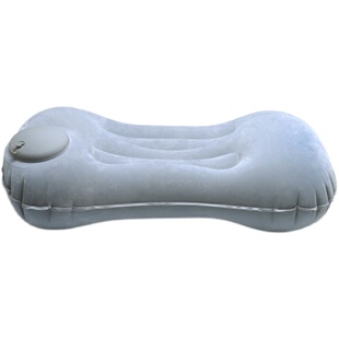 户外充气枕头旅行枕便携靠垫靠枕头枕汽车长途车大巴车地铁抱枕
